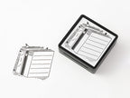 Midori Paintable Stamp - Pre-Inked - Reading List