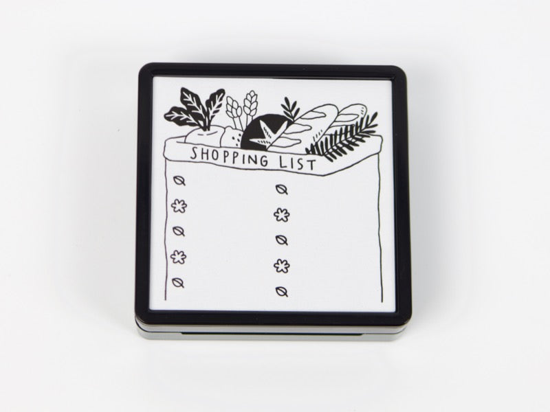Midori Paintable Stamp - Pre-Inked - Shopping List