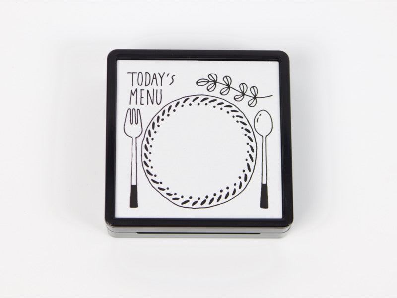Midori Paintable Stamp - Pre-Inked - Today's Menu