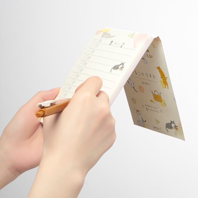 Midori To-Do List Memo Pad - Cats