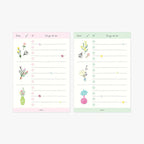 Midori To-Do List Memo Pad - Dried Flowers