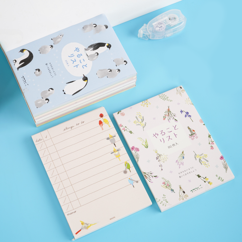 Midori To-Do List Memo Pad - Dried Flowers