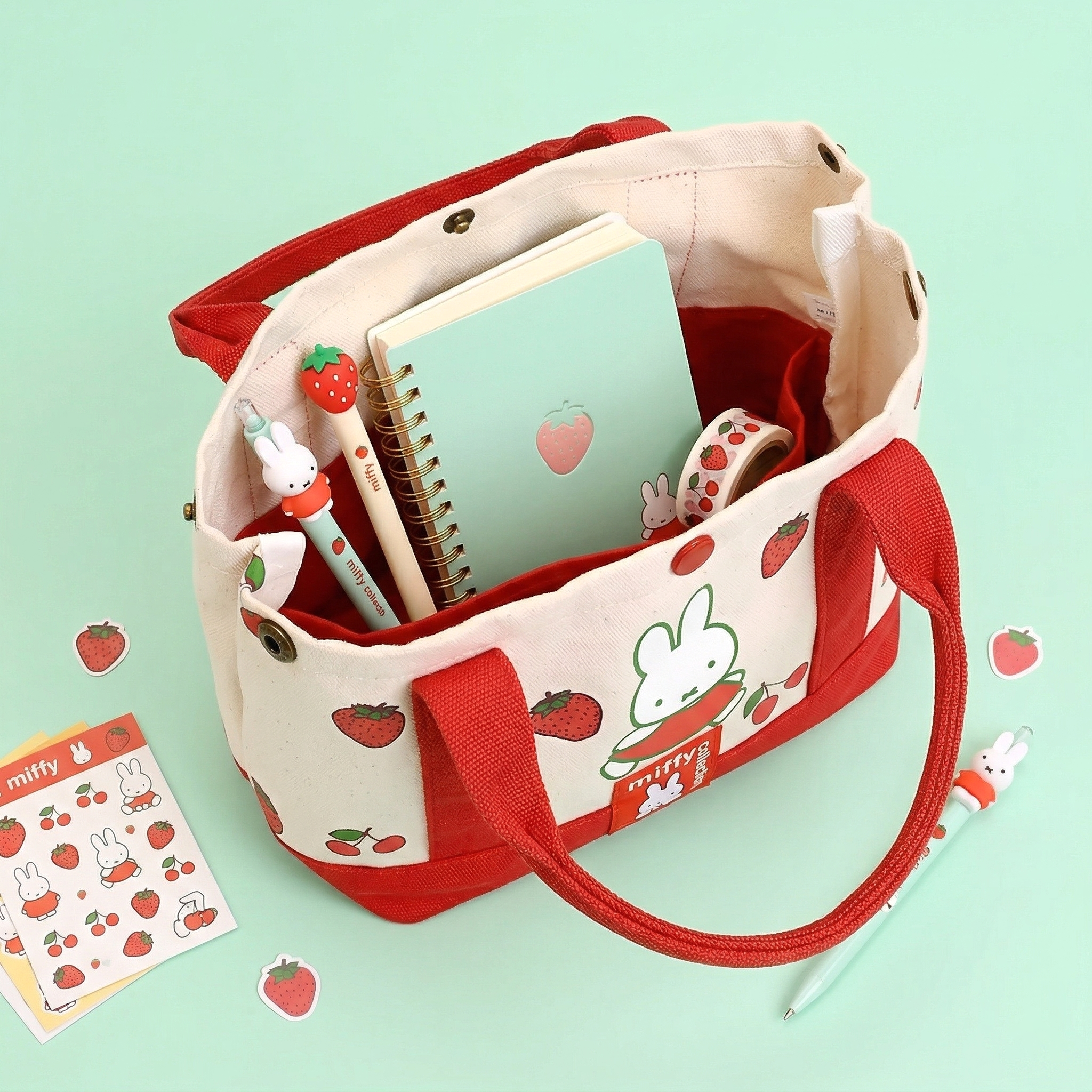 Miffy Berry Bliss Canvas Tote