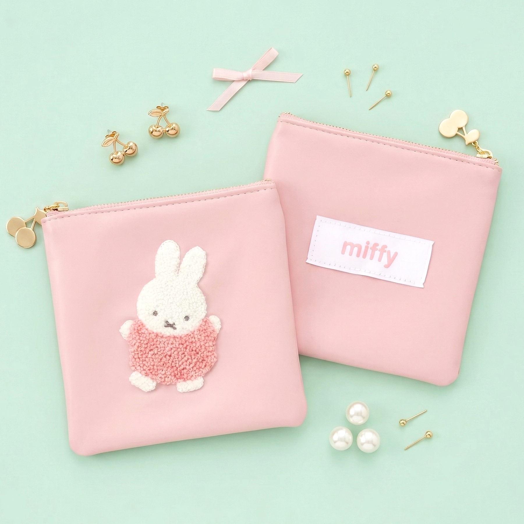 Miffy Embroidered Mini Pouch