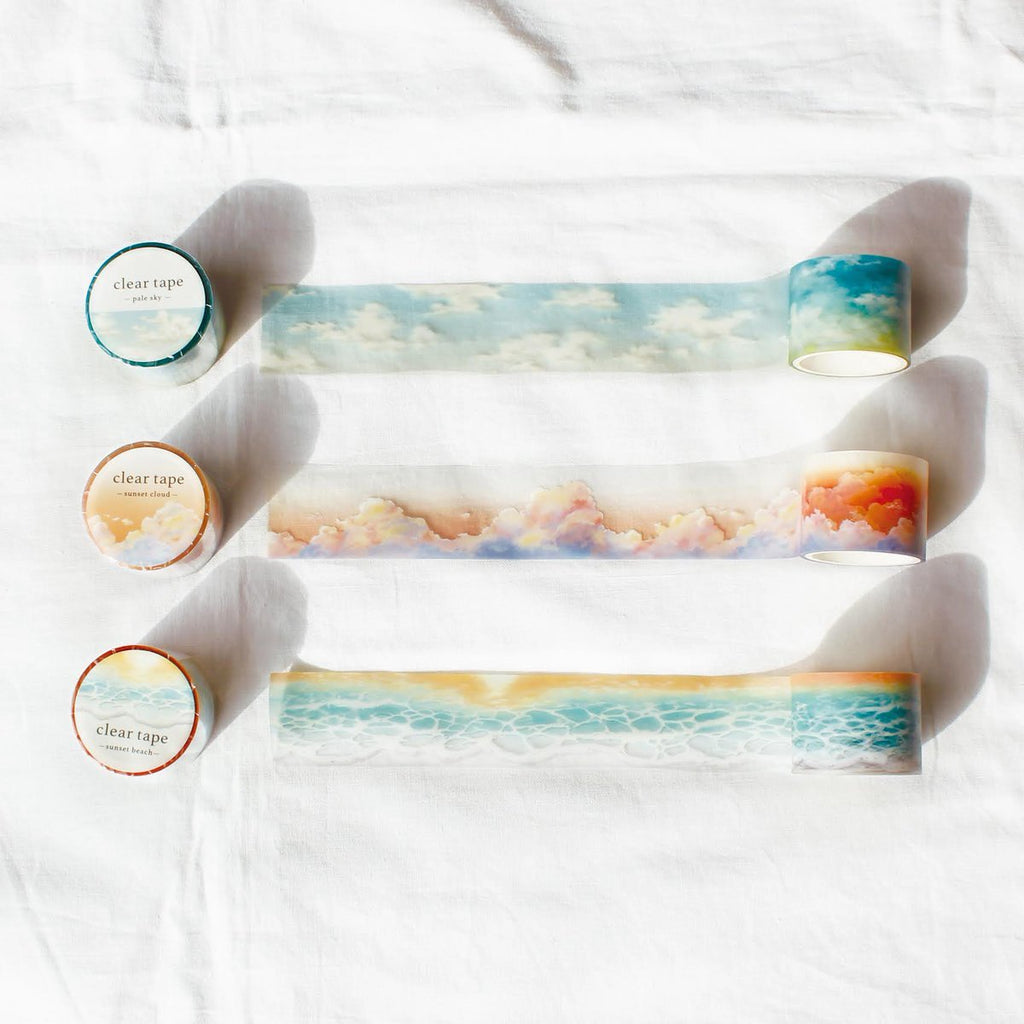 Mind Wave Clear Masking Tape - Limited Edition - Pale Sky