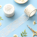 Mind Wave Clear Masking Tape - Whity Flower