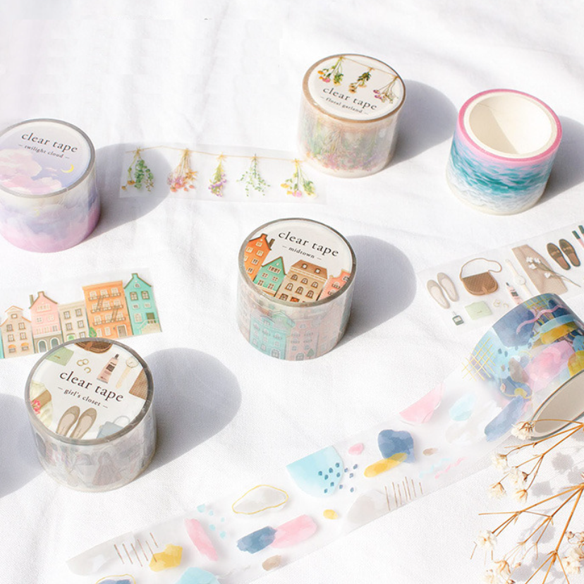 Mind Wave Clear Masking Tape - Limited Edition - Pattern