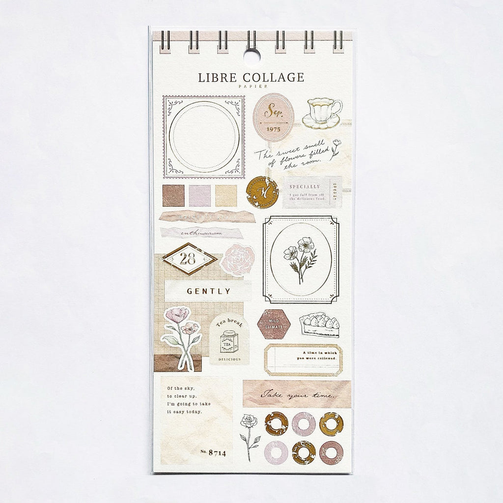 Mind Wave Collage Libre Papier Stickers