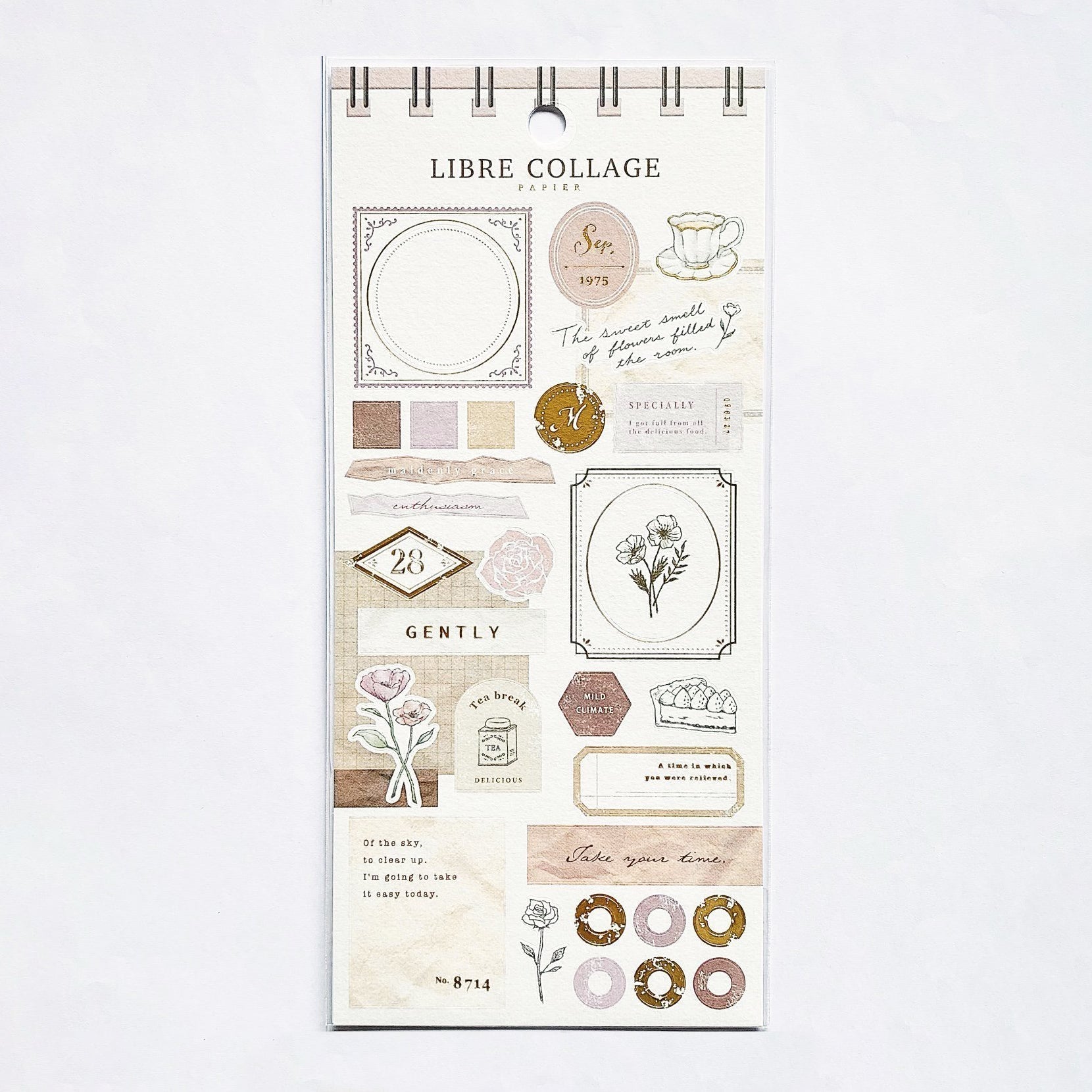 Mind Wave Collage Libre Papier Stickers