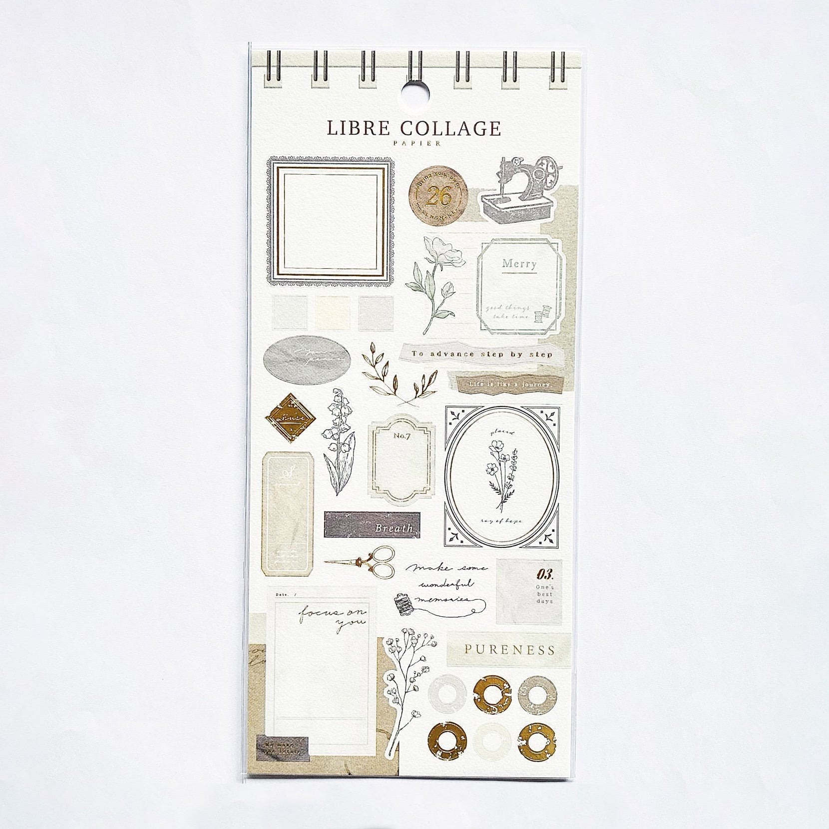 Mind Wave Collage Libre Papier Stickers