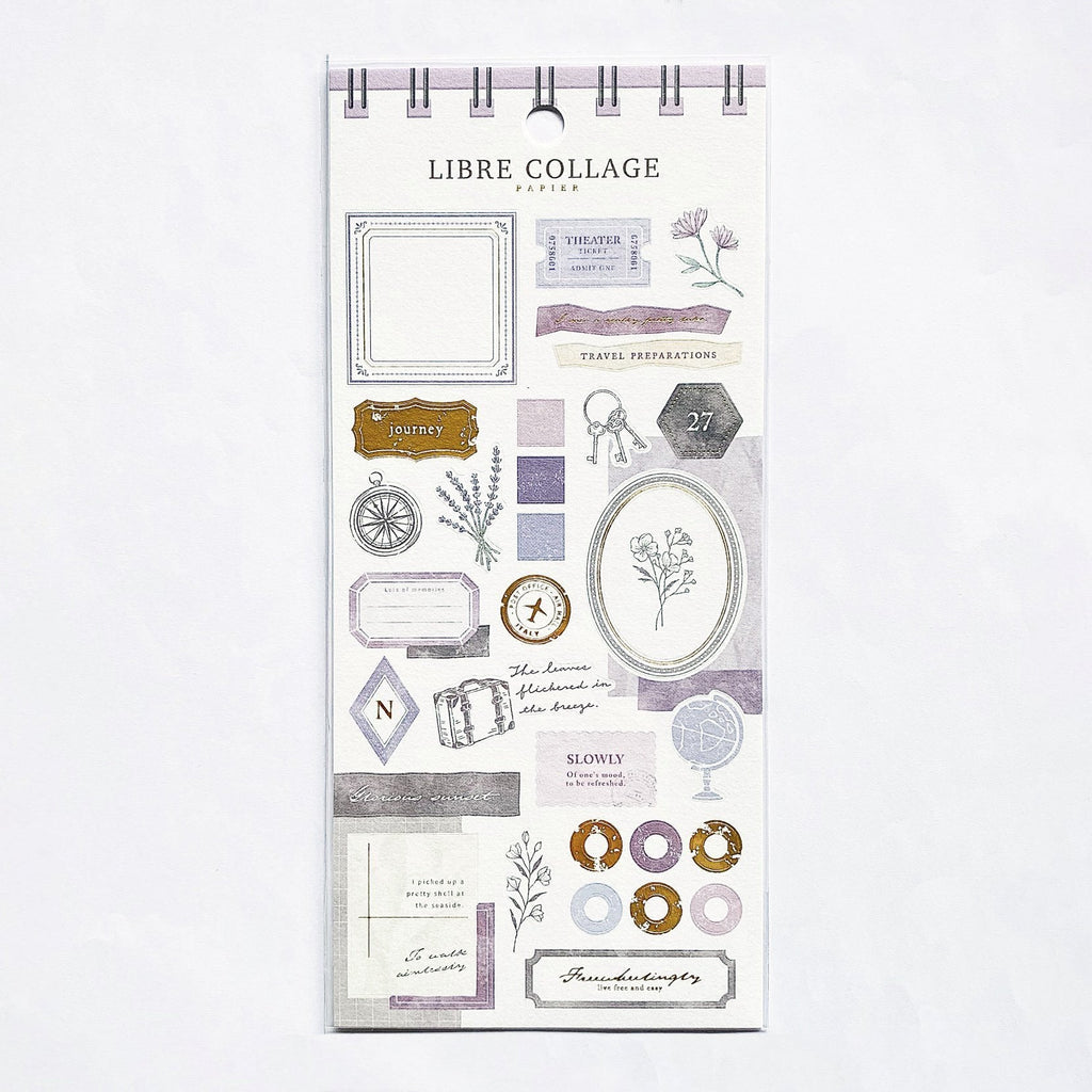 Mind Wave Collage Libre Papier Stickers