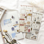 Mind Wave Collage Libre Papier Stickers