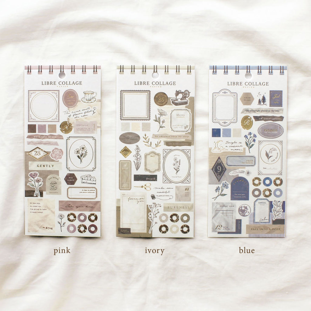 Mind Wave Collage Libre Papier Stickers