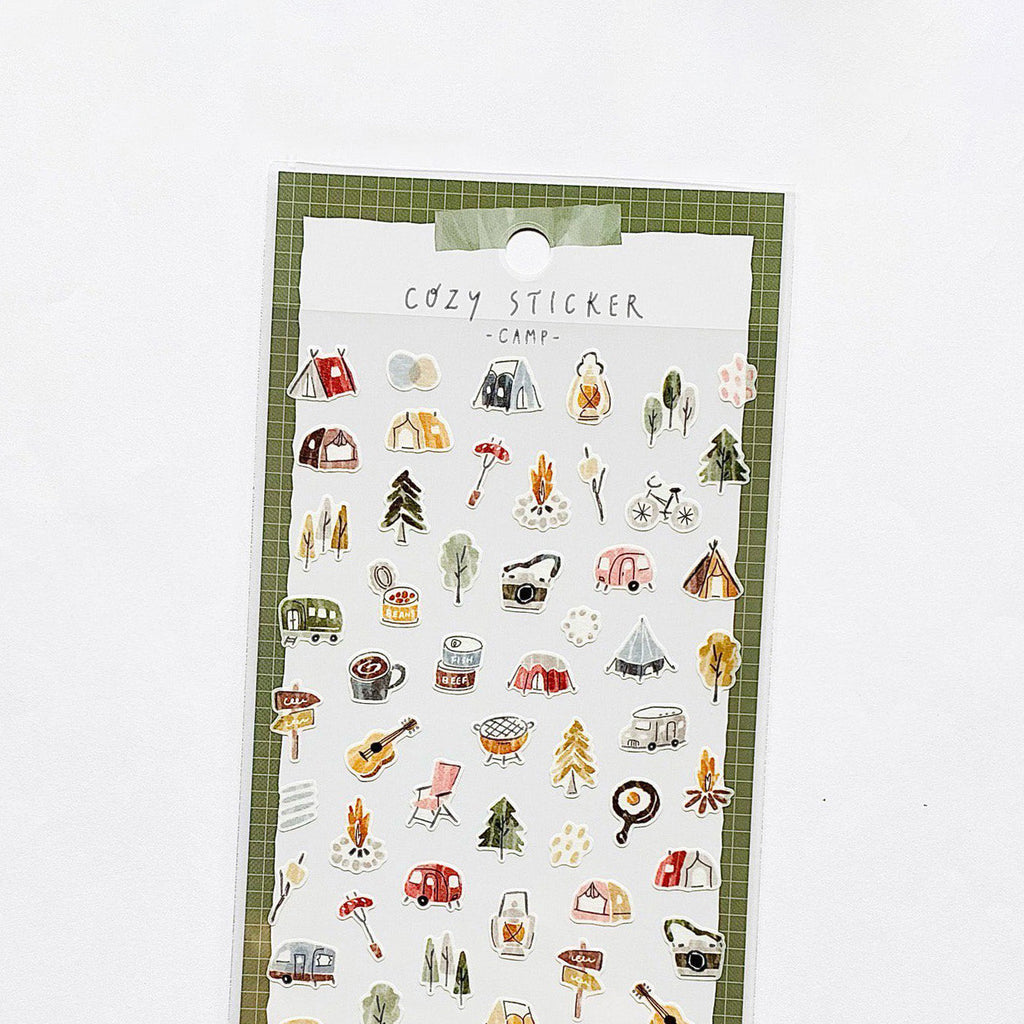 Mind Wave Cozy Stickers - Camping