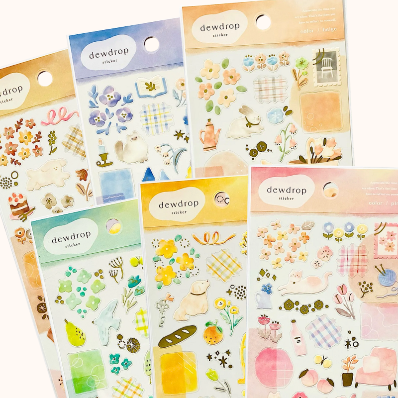 Mind Wave Dew Drop Stickers