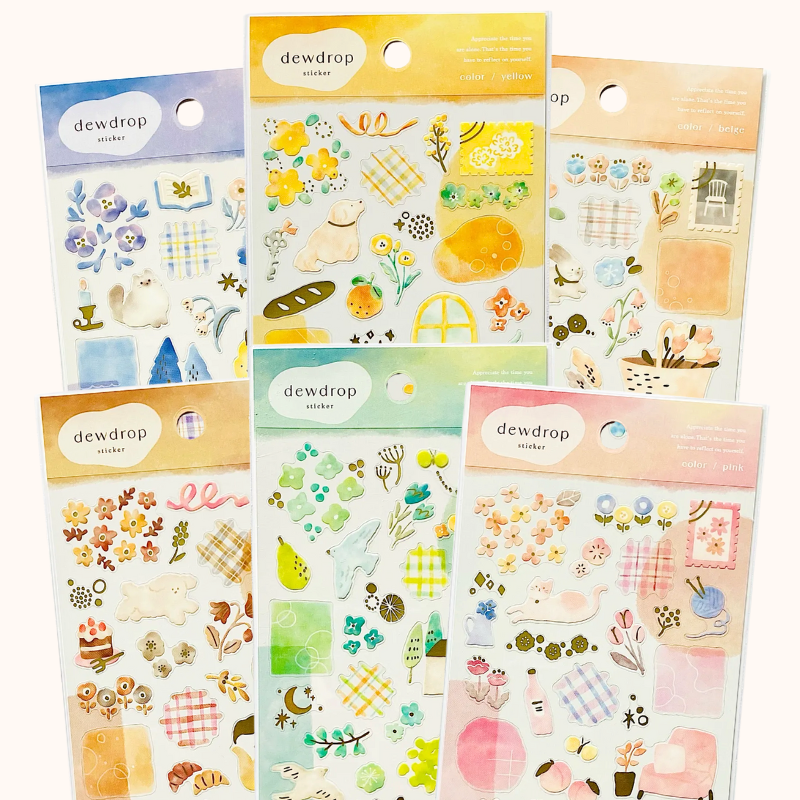Mind Wave Dew Drop Stickers
