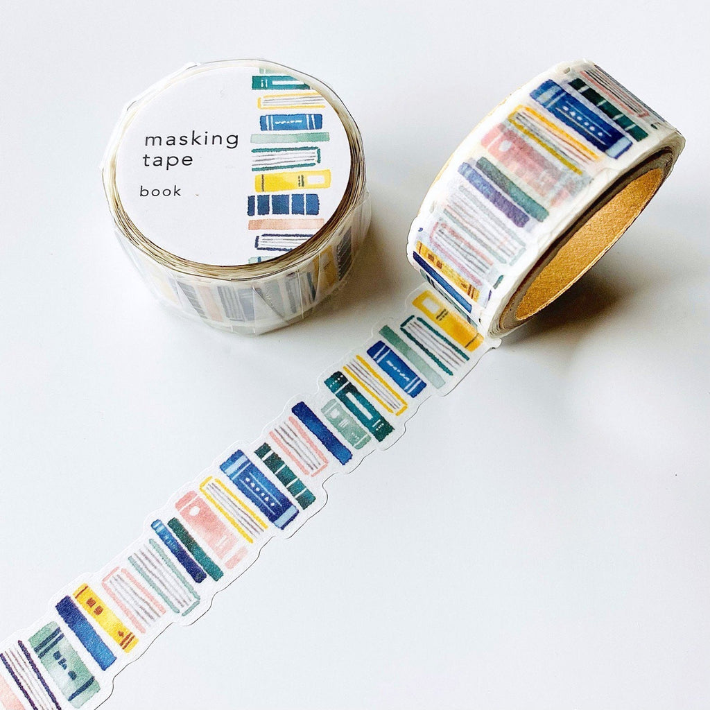 Mind Wave Die-Cut Masking Tape - Books