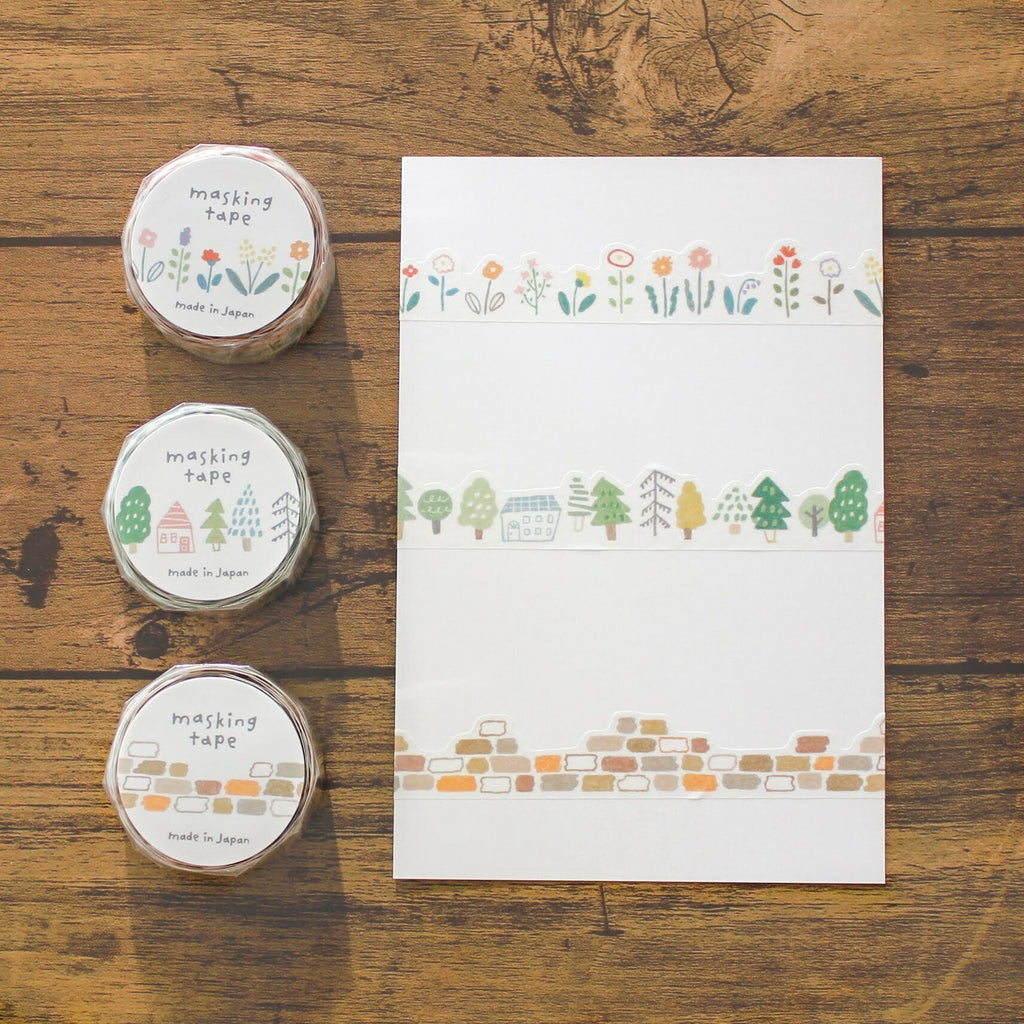 Mind Wave Die-Cut Masking Tape - Bricks