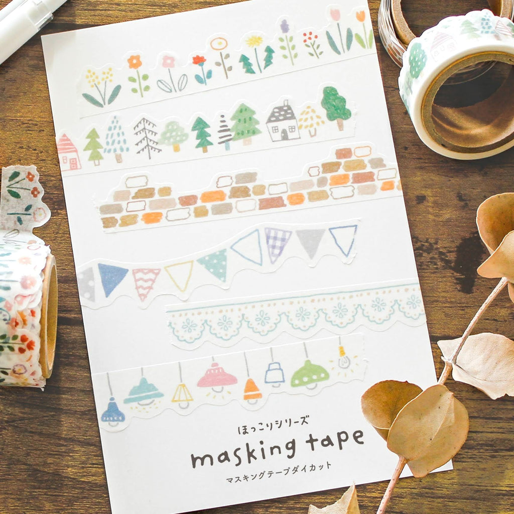 Mind Wave Die-Cut Masking Tape - Bricks