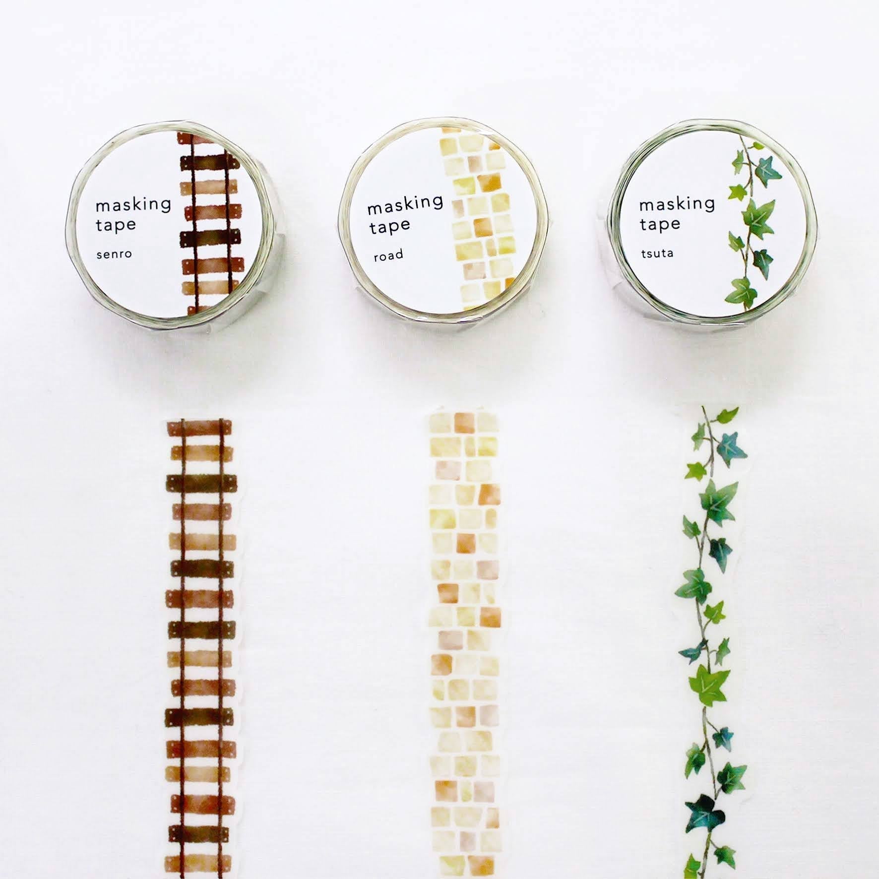 Mind Wave Die-Cut Masking Tape - Ivy