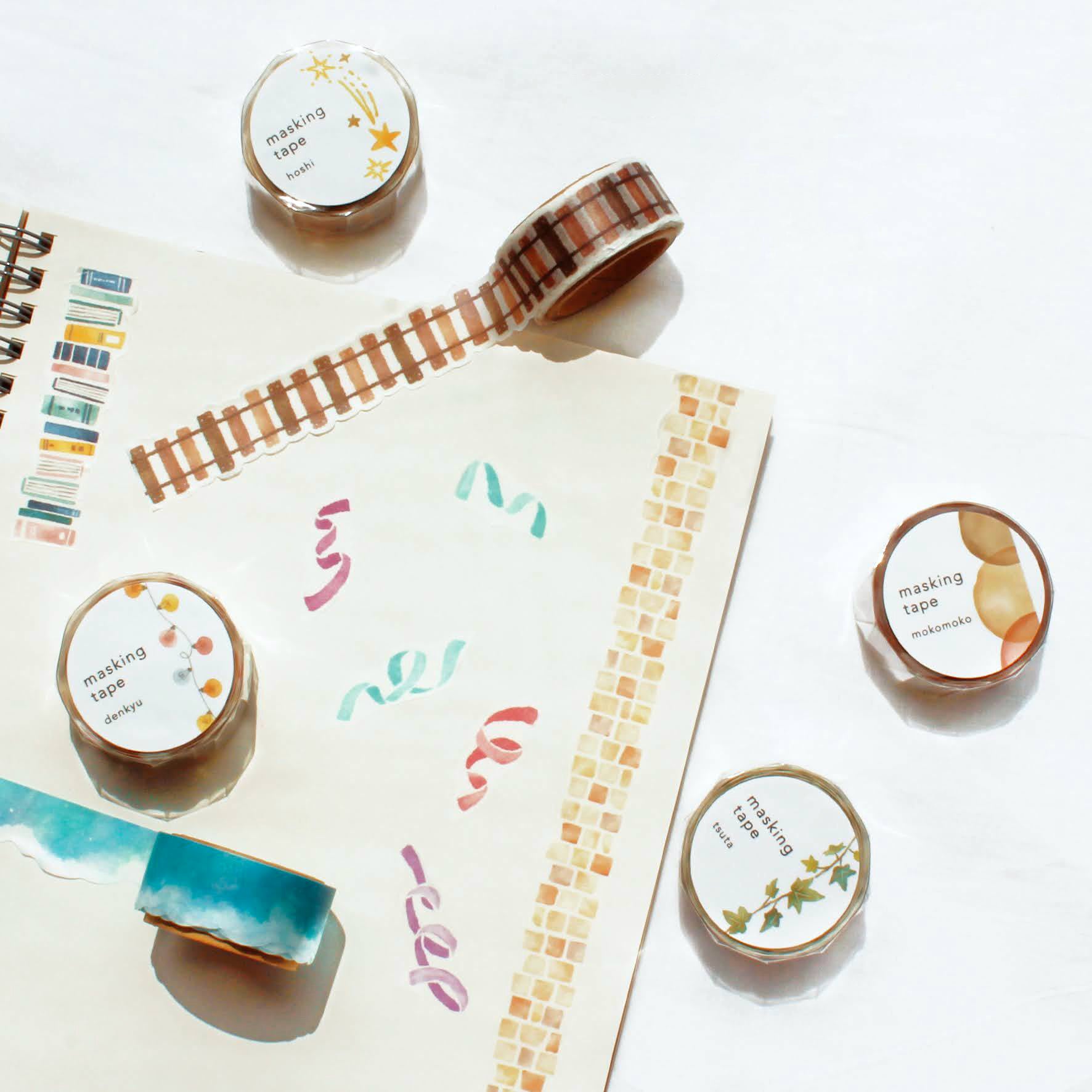 Mind Wave Die-Cut Masking Tape - Ivy