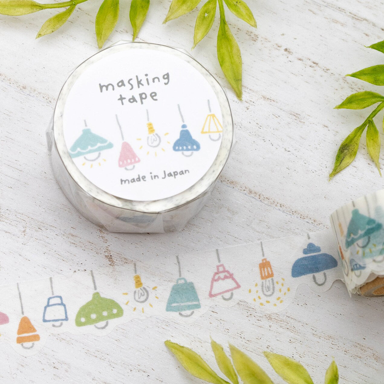 Mind Wave Die-Cut Masking Tape - Lamps