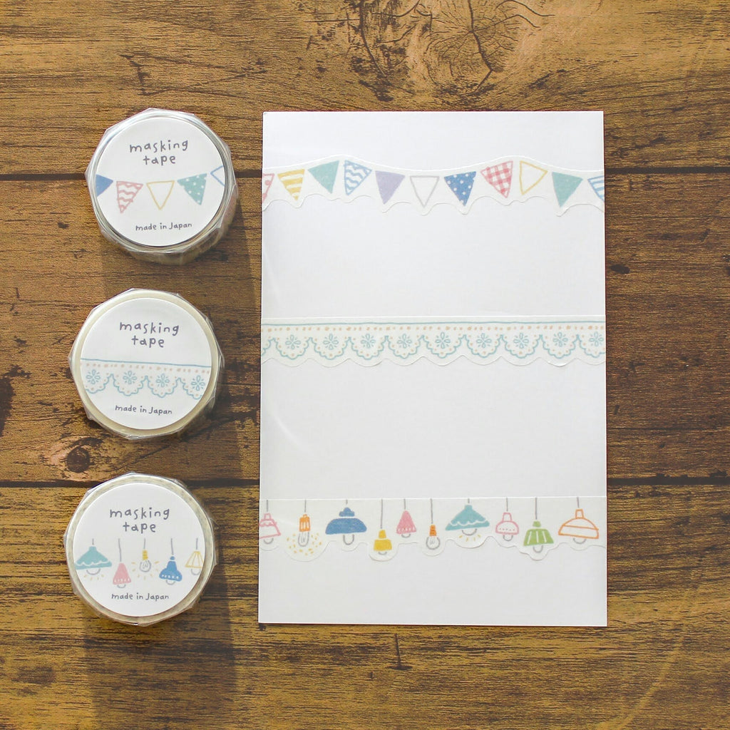 Mind Wave Die-Cut Masking Tape - Lamps