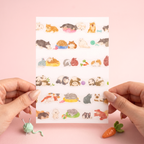Mind Wave Die-Cut Masking Tape - Naptime Animal Family Series