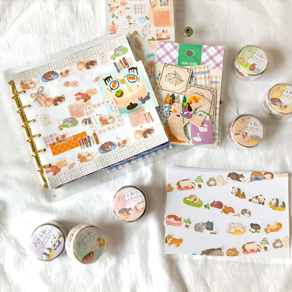 Mind Wave Die-Cut Masking Tape - Naptime Animal Family Series