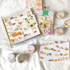 Mind Wave Die-Cut Masking Tape - Naptime Animal Family Series