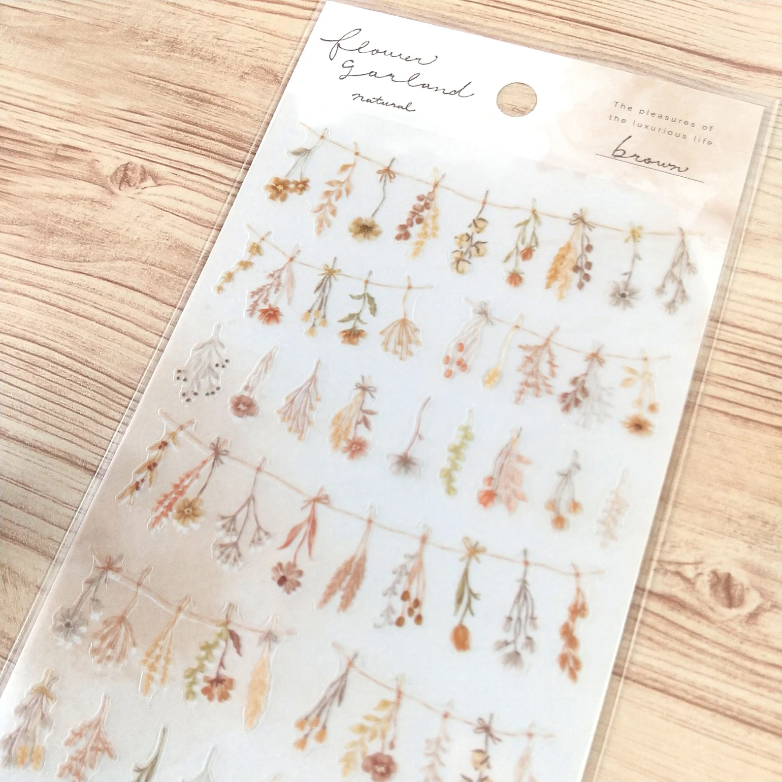 Mind Wave Flower Garland Stickers