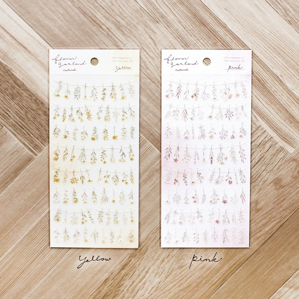 Mind Wave Flower Garland Stickers