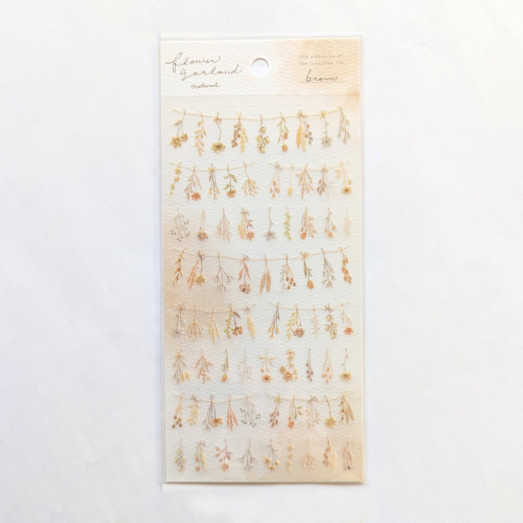 Mind Wave Flower Garland Stickers