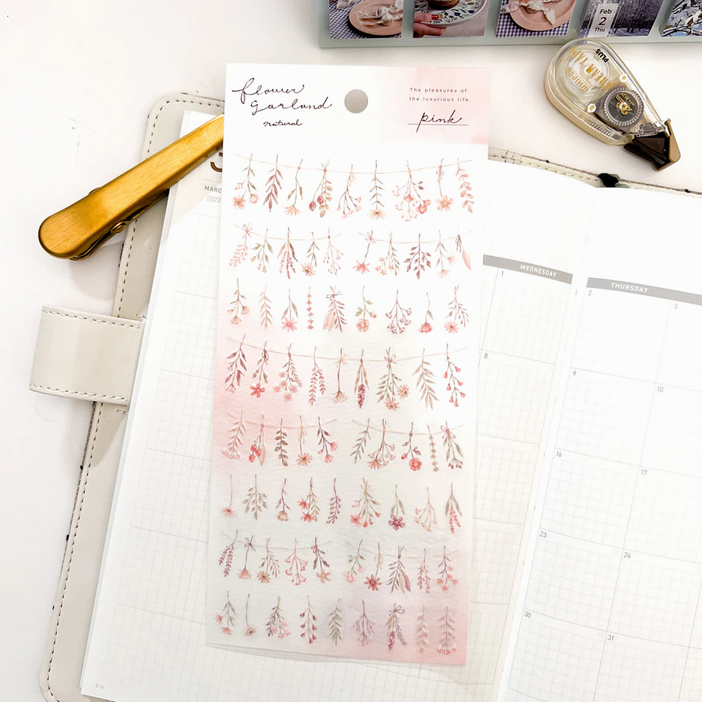 Mind Wave Flower Garland Stickers