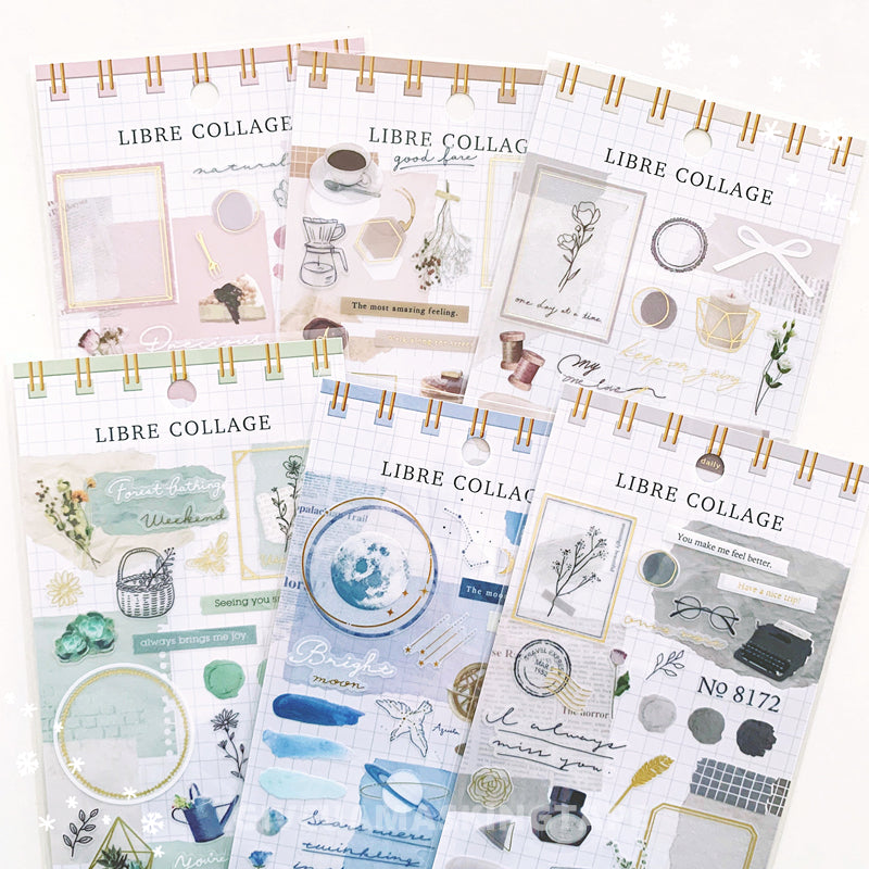 Mind Wave Libre Collage Stickers - Limited Edition