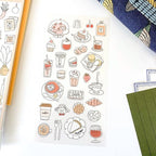 Mind Wave Lifeful Illust Stickers - Cafe
