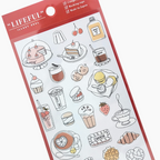 Mind Wave Lifeful Illust Stickers - Cafe