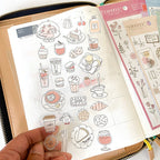 Mind Wave Lifeful Illust Stickers - Cafe