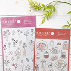 Mind Wave Lifeful Illust Stickers - Cafe