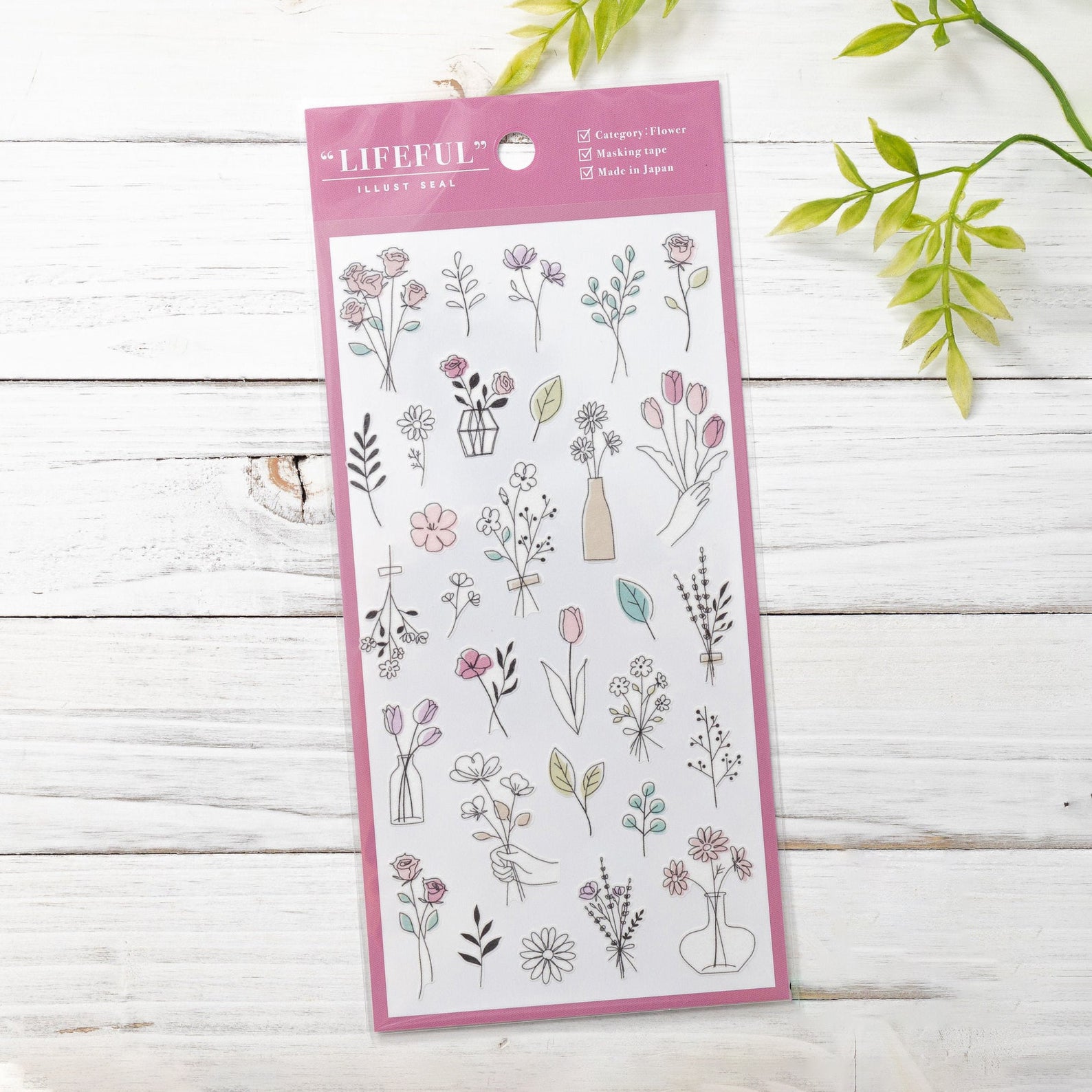 Mind Wave Lifeful Illust Stickers - Flowers