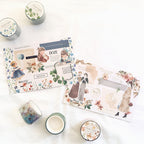 Mind Wave Lyric Series Clear Washi Tape - Blue Flowers