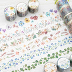 Mind Wave Lyric Series Clear Washi Tape - Flower Bouquet