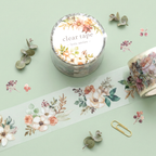 Mind Wave Lyric Series Clear Washi Tape - Flower Bouquet