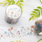 Mind Wave Lyric Series Clear Washi Tape - Flower Meadow