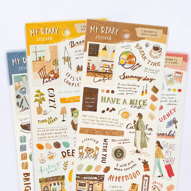 Mind Wave My Diary Stickers