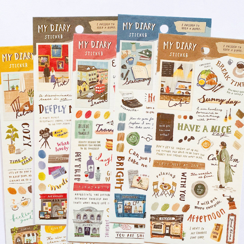 Mind Wave My Diary Stickers
