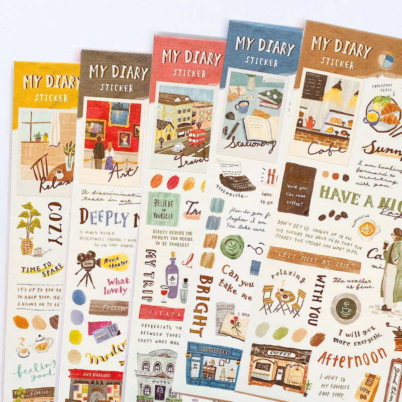Mind Wave My Diary Stickers