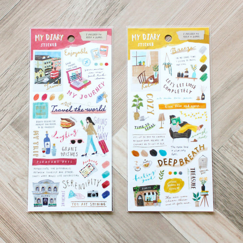 Mind Wave My Diary Stickers