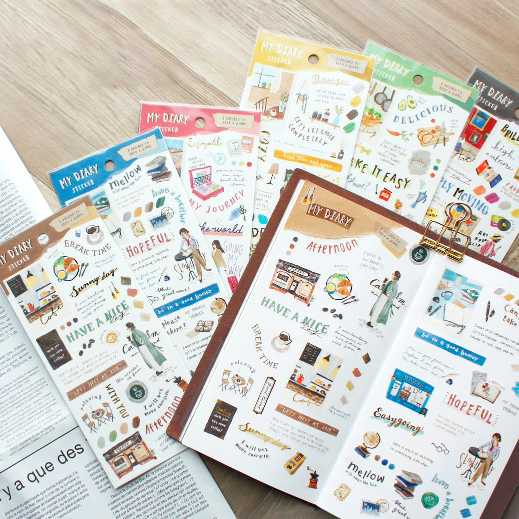 Mind Wave My Diary Stickers