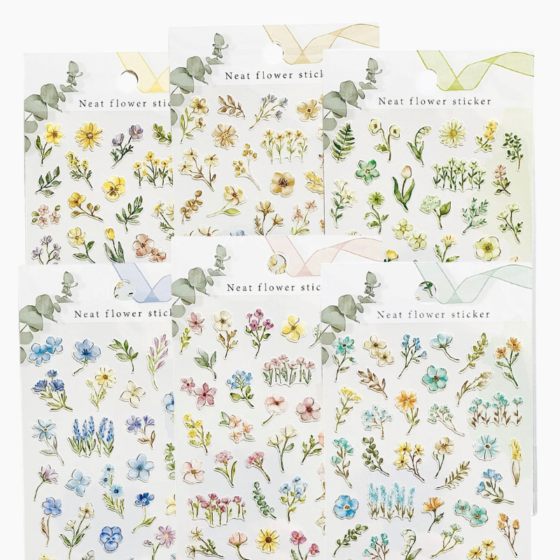 Mind Wave Neat Flower Stickers